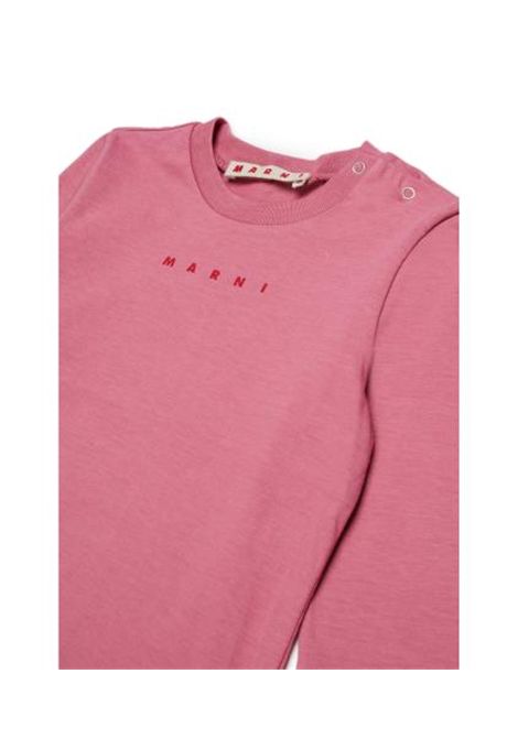 T-shirt con logo MARNI KIDS | M01529 M00RF0M352